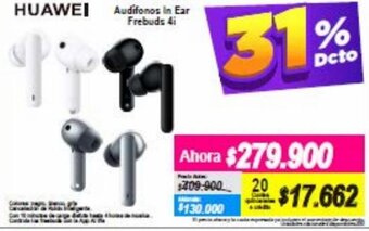 Alkomprar Huawei Audifonos In Ear Frebuds 4i oferta