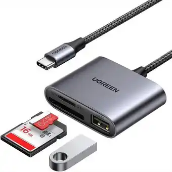 Éxito Lector de tarjetas usb tipo c adaptador 3 en 1 sd tf usb 2.0 oferta