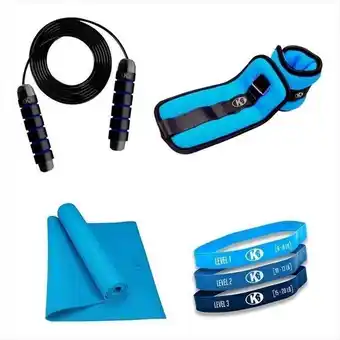 Kit 4 en 1 entrenamiento funcional fitness crossfit k6 yoga
