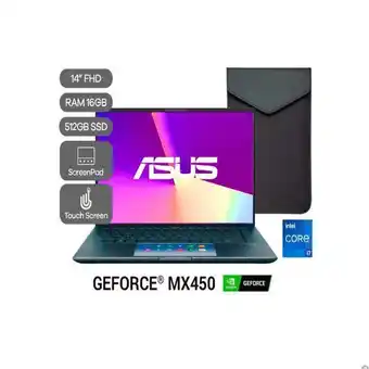 Éxito Computador asus zenbook intel core i7 1165g7 16 gb 512 gb ssd oferta