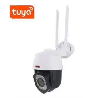 Cámara de seguridad ty9012 con wifi y alarma 1080p 3mp anspo - negro