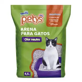 Arena petys para gatos x 4.5 kg