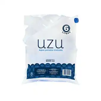 Agua sin gas uzu bolsa con tapa