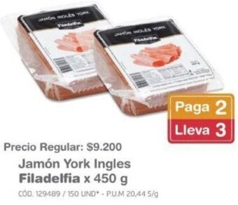 Makro Jamón York Ingles Filadelfia 450g oferta
