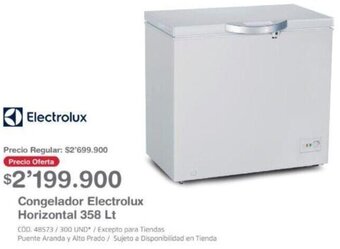Makro Congelador Electrolux Horizontal 358lt oferta