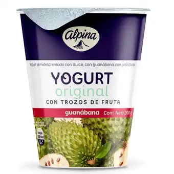 Merqueo Yogurt original guanábana alpina oferta