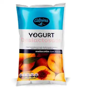 Merqueo Yogurt original alpina deslactosado melocotón oferta
