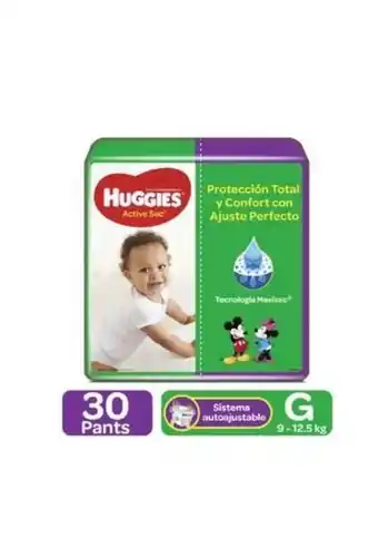 Dafiti Pañales huggies pants ajuste perfecto etapa 3/g x 30 und oferta