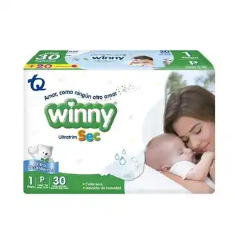 La Rebaja Oferta pañal winny sec etapa 1 paquete x 30 unidades gratis toallitas x 10 unidades oferta