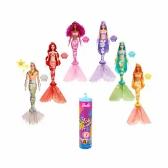 Alkosto Muñeca barbie color reveal sirenas arcoíris oferta