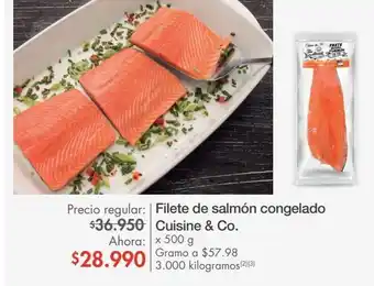 Metro Filete de salmón cuisine & co x 500g oferta