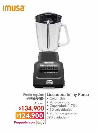 Metro Licuadora infiny force imusa oferta