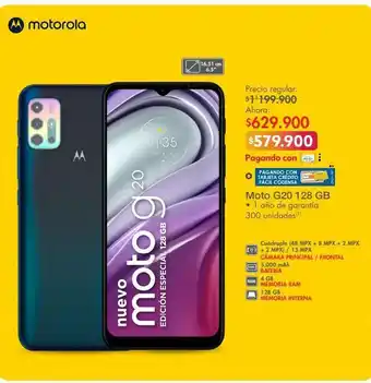 Metro Moto g20 128gb oferta