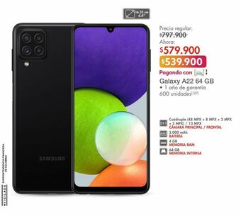 Metro Celular samsung galaxy a22 64gb oferta