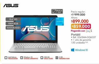 Metro Portátil asus oferta