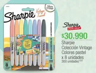 Jumbo Sharpie colección vintage colores pastel x 8 unidades oferta