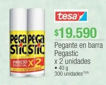 Jumbo Pegante en barra pegastic x 2 unidades oferta
