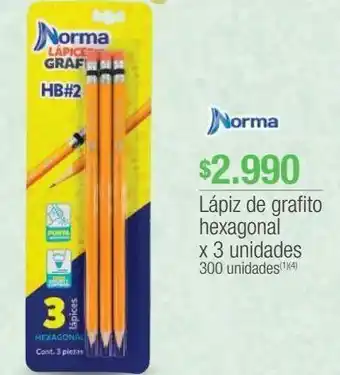 Jumbo Lápiz de grafito hexagonal x 3 unidades oferta