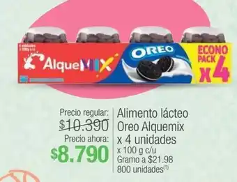 Jumbo Alimento lácteo oreo alquemix x 4 unidades x 100 g c/u oferta