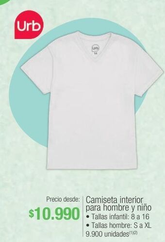 Jumbo Camiseta interior para hombre y niño oferta