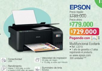 Jumbo Multifuncional ecotank oferta