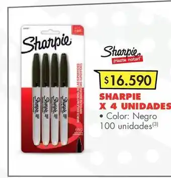 Metro Sharpie x 4 unidades oferta