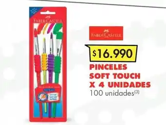 Metro Pinceles soft touch x 4 unidades oferta