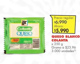 Metro Queso blanco colanta x 250 g oferta