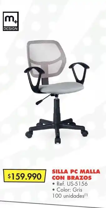 Metro Silla pc malla con brazos oferta