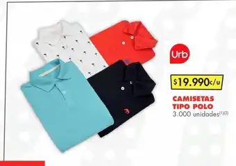 Metro Camisetas tipo polo oferta