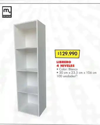 Metro Librero 4 niveles oferta