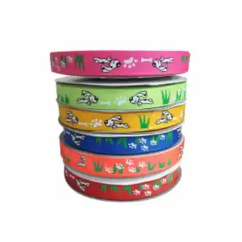 Romulo Montes Cinta faya estampada 1.5cm perrito corriendo oferta