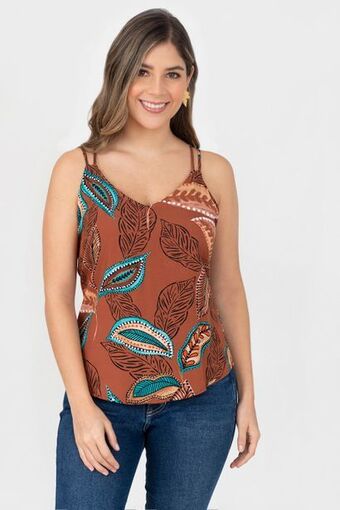 Unipunto Blusa tiras escote en v posterior tiras con presilla oferta