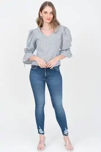 Unipunto Blusa manga 3/4 bombacha con bolero y canal escote v oferta