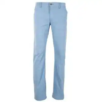 VO5 Pantalón de dril masculino regular fit color azul claro oferta