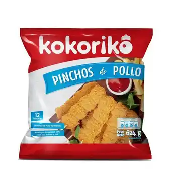 Éxito Pinchos de pollo apanado x 12 kokoriko 624 gr oferta