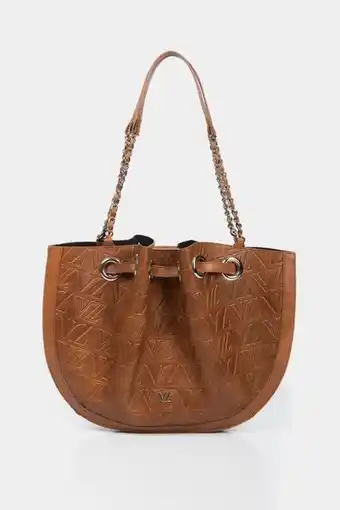 Vélez Bolso shopping basilea de cuero grabado vz miel oferta