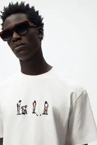 Zara Camiseta estampado club petanque oferta