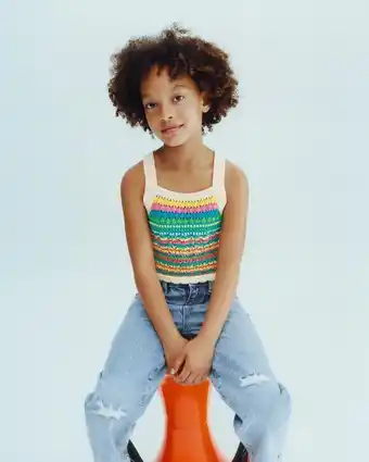 Zara Top crochet colores oferta