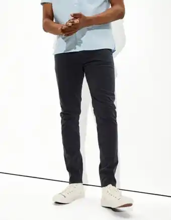 American Eagle Pantalón skinny ae flex en sarga suave con 5 bolsillos oferta
