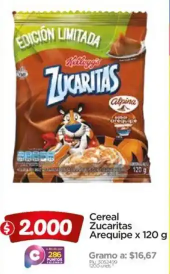 Surtimax Cereal Zucaritas Arequipe 120g oferta