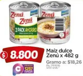Surtimax Maíz Dulce Zenú 482g oferta
