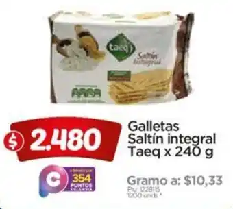 Surtimax Galletas Saltín Integral Taeq 240g oferta