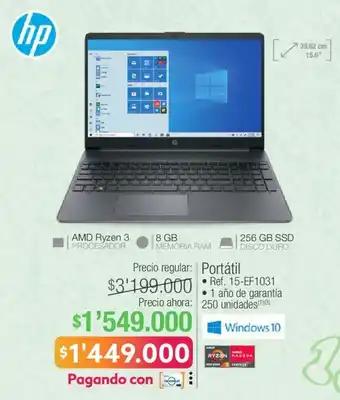 Jumbo HP Portátil 15-EF1031 oferta