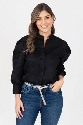 Unipunto Blusa camisera manga 3/4 cuello neru oferta