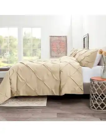 Flamingo Duvet pinch + plumon + fundas + cojin cuadrado crudo queen oferta