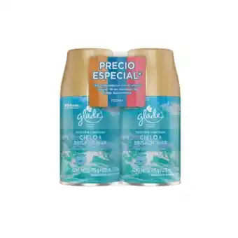 MegaTiendas Ambientador automatico cielo - brisa mar x 2 unds x 175 g c/u oferta