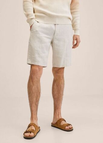 Mango Bermudas 100% lino oferta