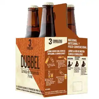 Éxito Cerveza dubblel 4pack 3cordilleras 1320 ml oferta