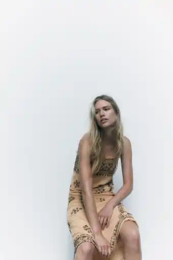 Zara Vestido punto abalorios limited edition oferta